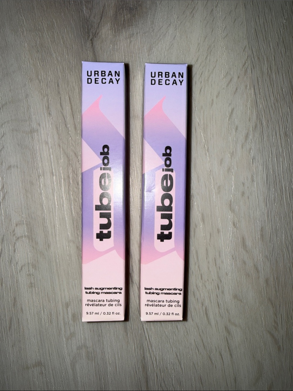 Urban Decay Tube Job Mascara - Pink and Purple Gradient Packaging